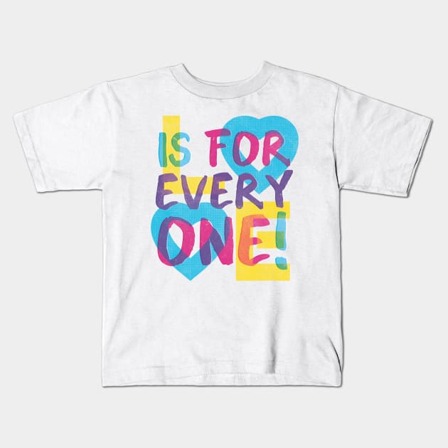 Love Spectrum Kids T-Shirt by MidnightCoffee